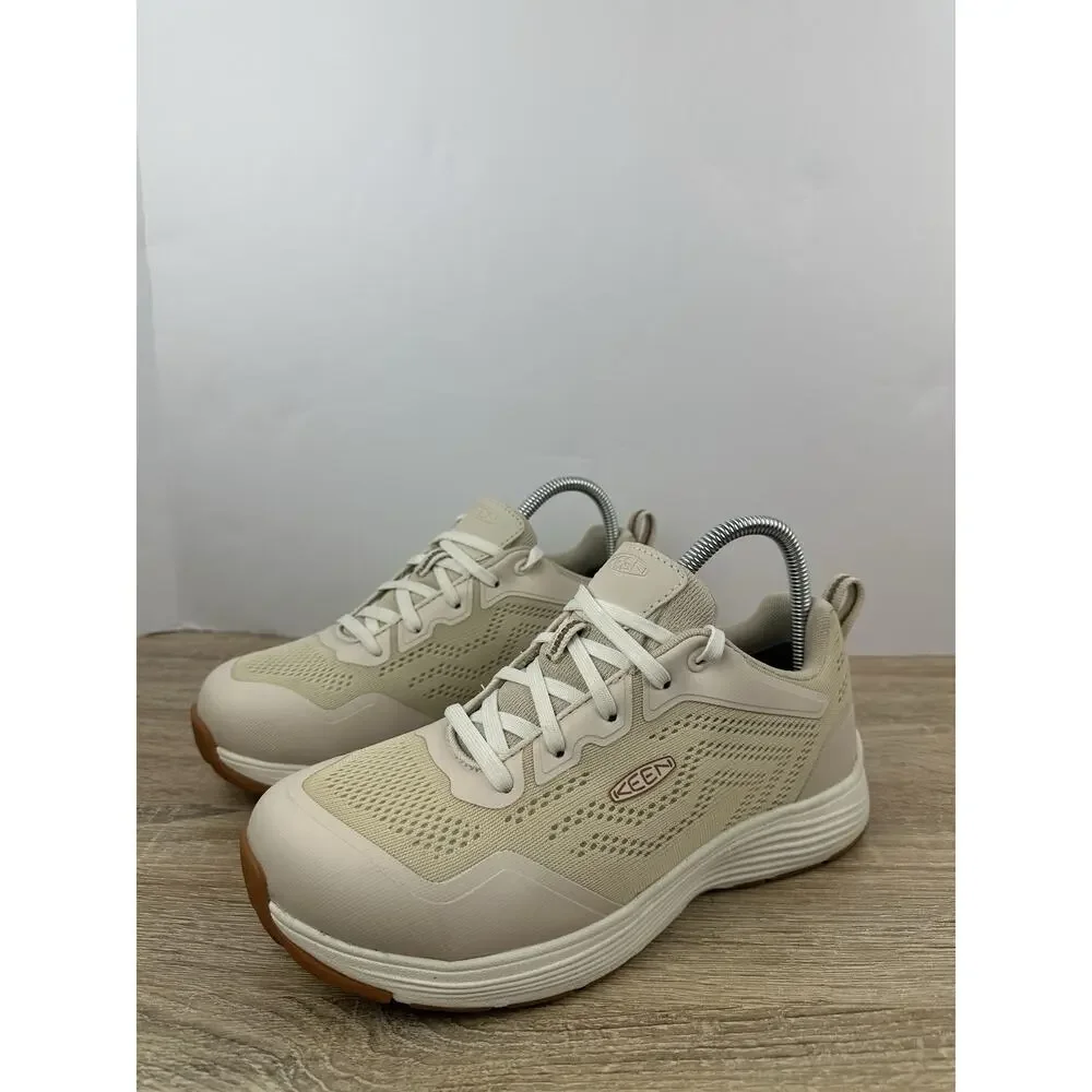 KEEN Utility Sparta 2 Women’s 8.5 Wide Alloy Toe Work Shoes Beige 1027553M